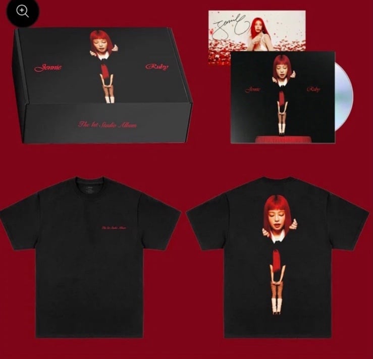 Jennie The Ruby Experience Signed Album+ T-Shirt XL Unopened