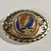 Grateful Dead STEAL YOUR FACE Stealie Gold Tone Belt Buckle 3.25x2.25