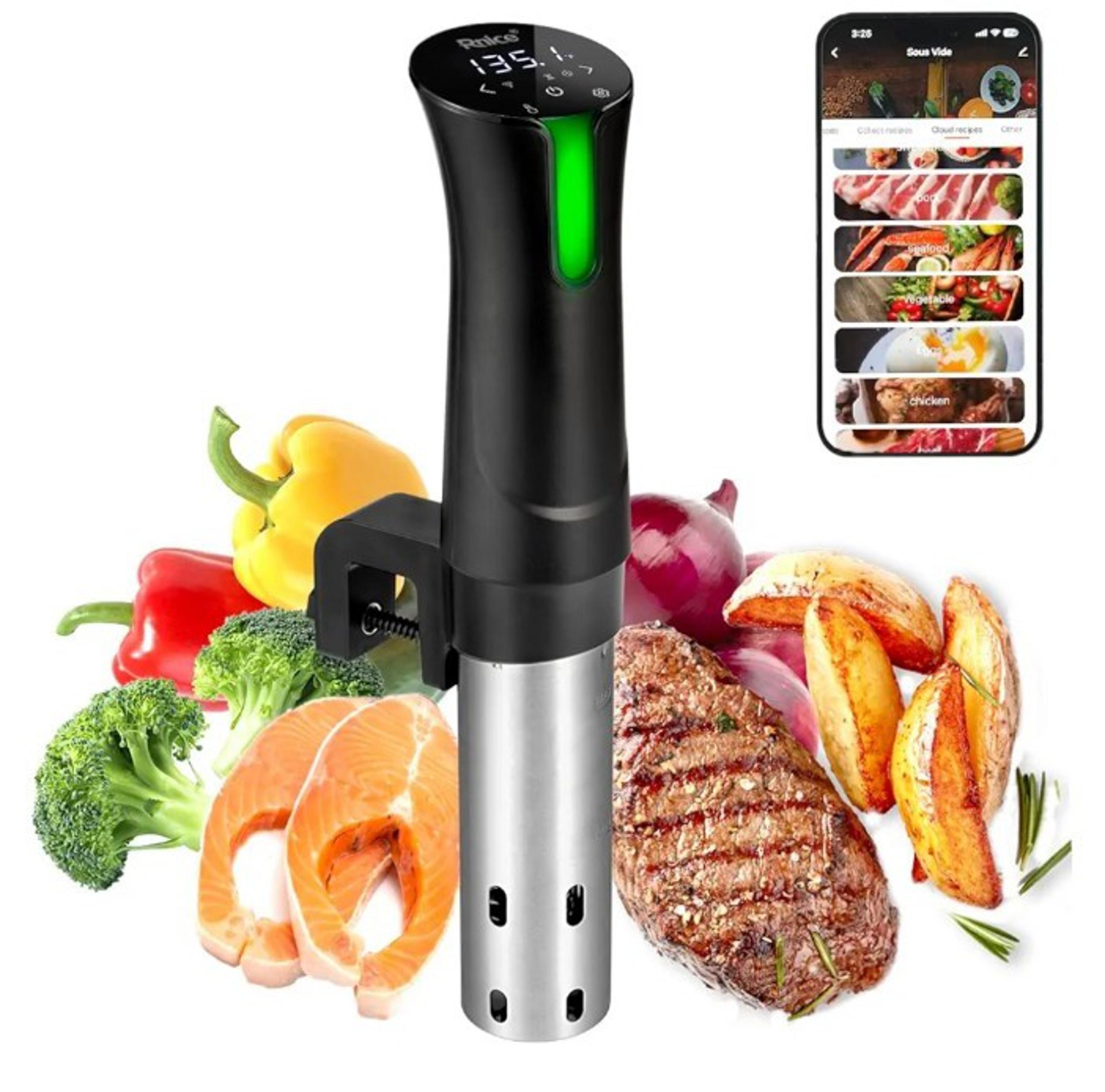 WiFi-Enabled Sous Vide Cooker with Immersion Circulators Precision Cooking 1100W