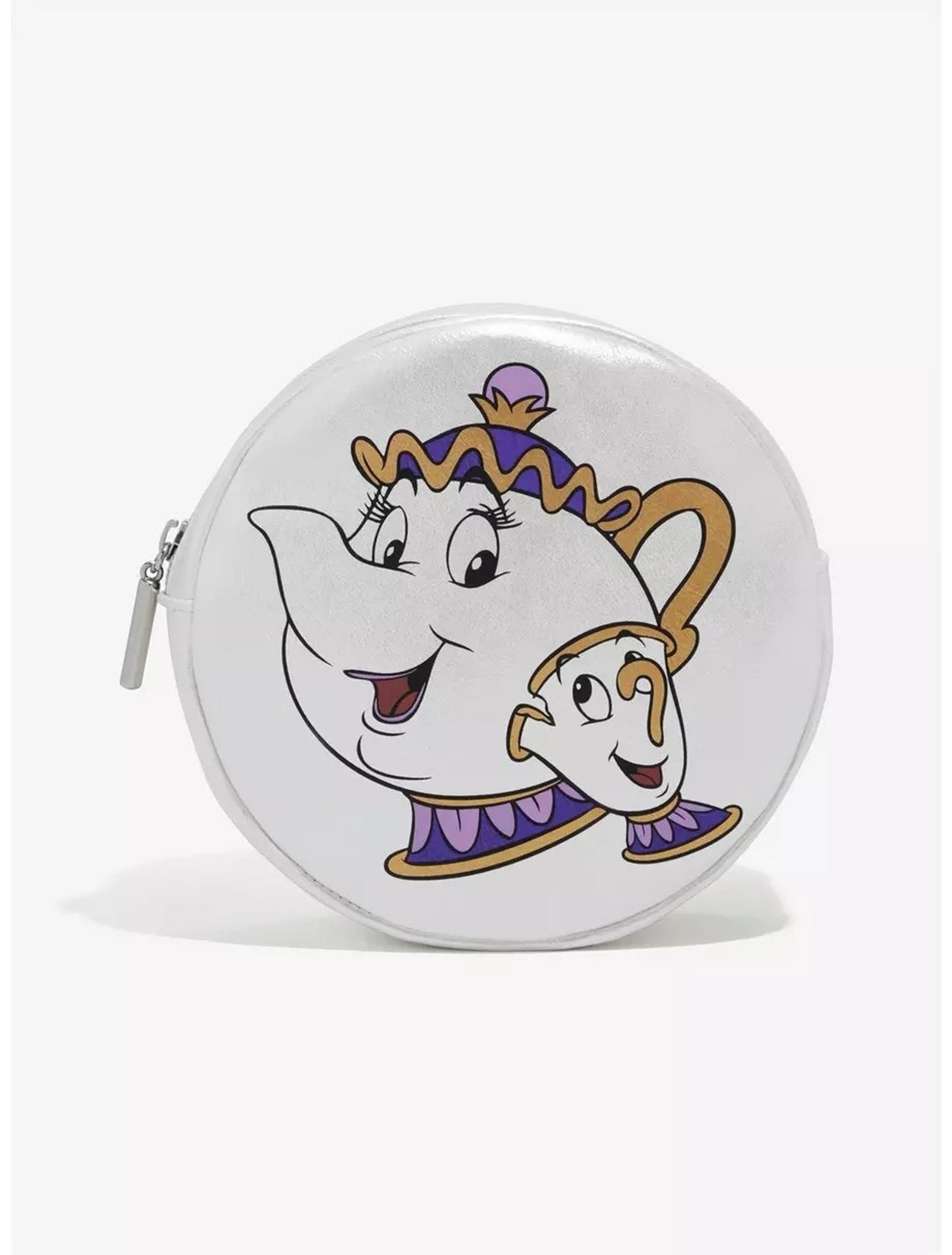 New Danielle Nicole Disney Mrs. Potts & Chip Cosmetic Bag Beauty and the Beast