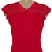 Free People We Are HAH Womans size XS Lady Like Bodysuit Rouge Red Lace NEW