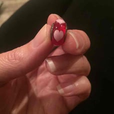 Pandora glass charm