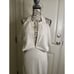Mac Duggal NWT Halter Neck Open Back Sequin Gown in White