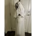 Mac Duggal NWT Halter Neck Open Back Sequin Gown in White