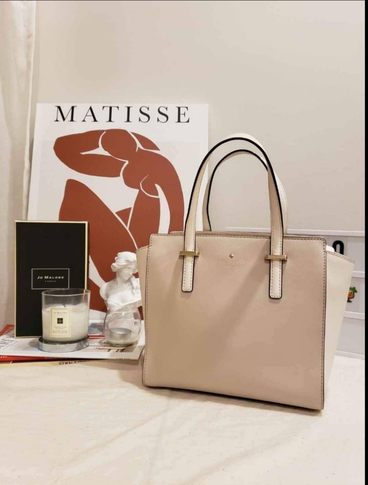 Kate Spade white satchel purse