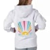 NEW Ivory Ella Womens Sunny Days Elephant Hoodie Sweatshirt NWT L White