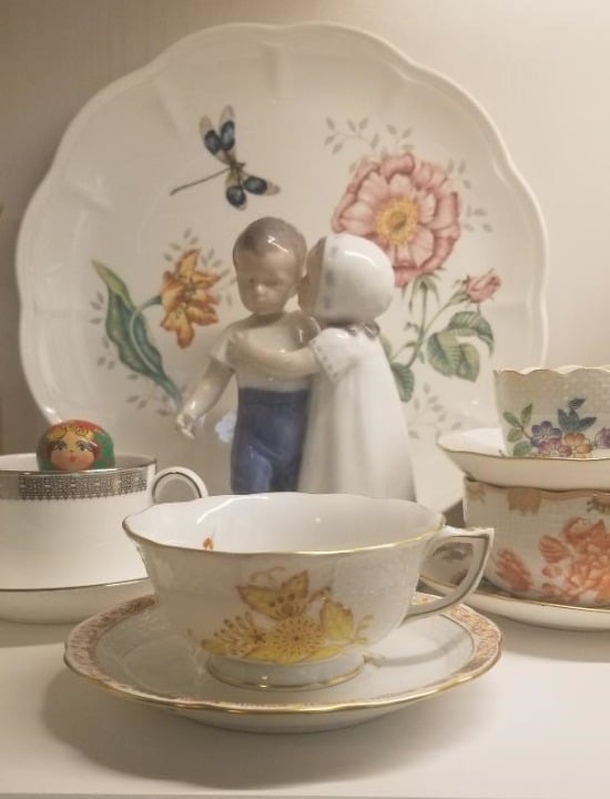 Herend Chinese Bouquet Cup and Saucer (Retail Price 125)