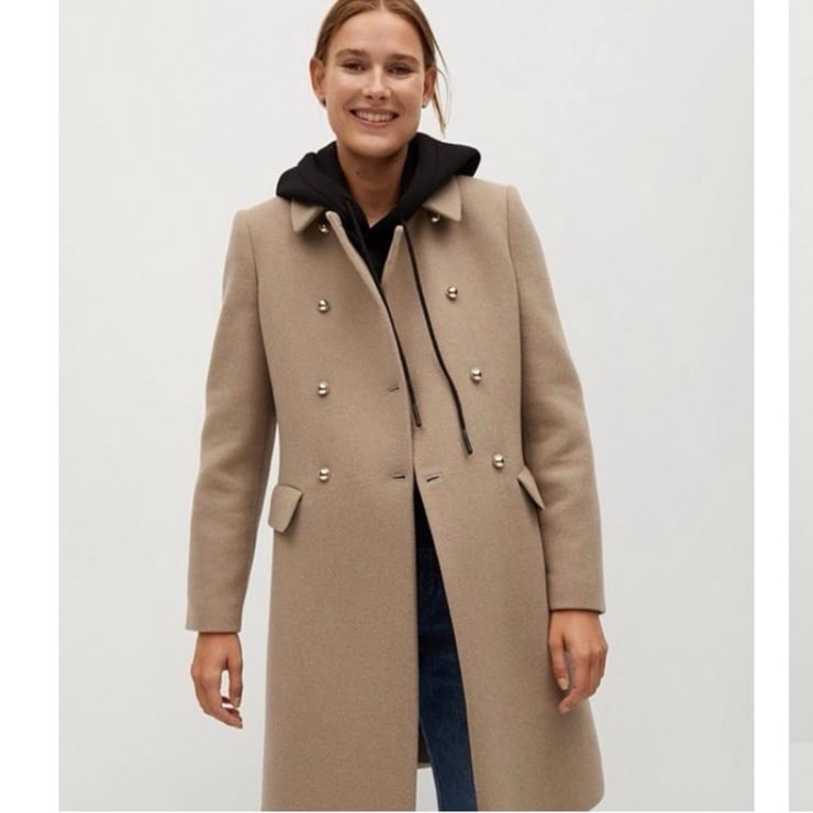 EUC MANGO Wool Blend Coat