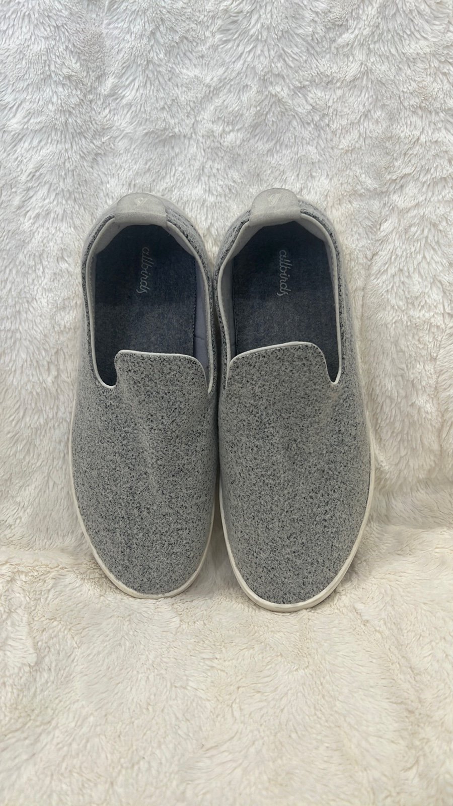 Preowned Allbirds Men’s Gray Wool Loungers - size 10.