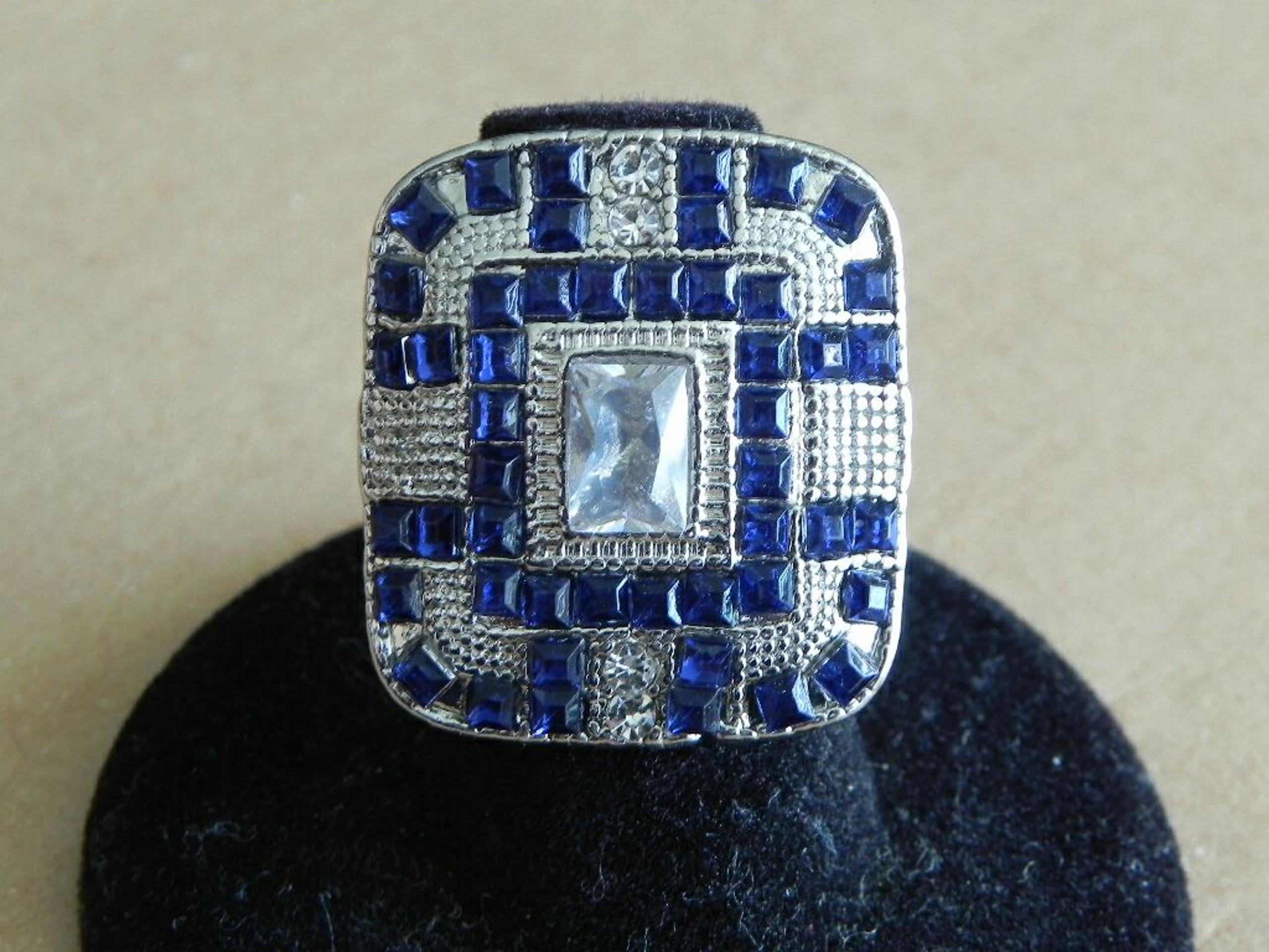 Art Deco Era Sapphire Ring Size 6 ( US )