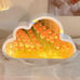 Pink Tulip Cloud Mirror Lamp, Flower Lamp Table Light