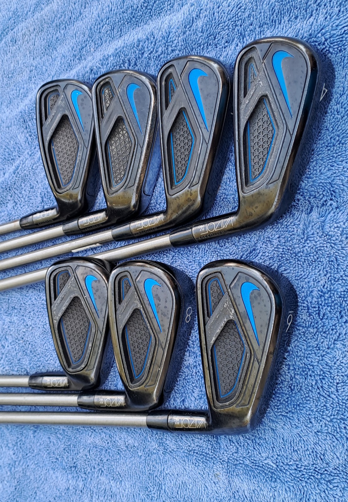 Golf irons set NIKE VAPOR FLY PRO 7 clubs RH Steel fiber i95 aerotech S stiff fl