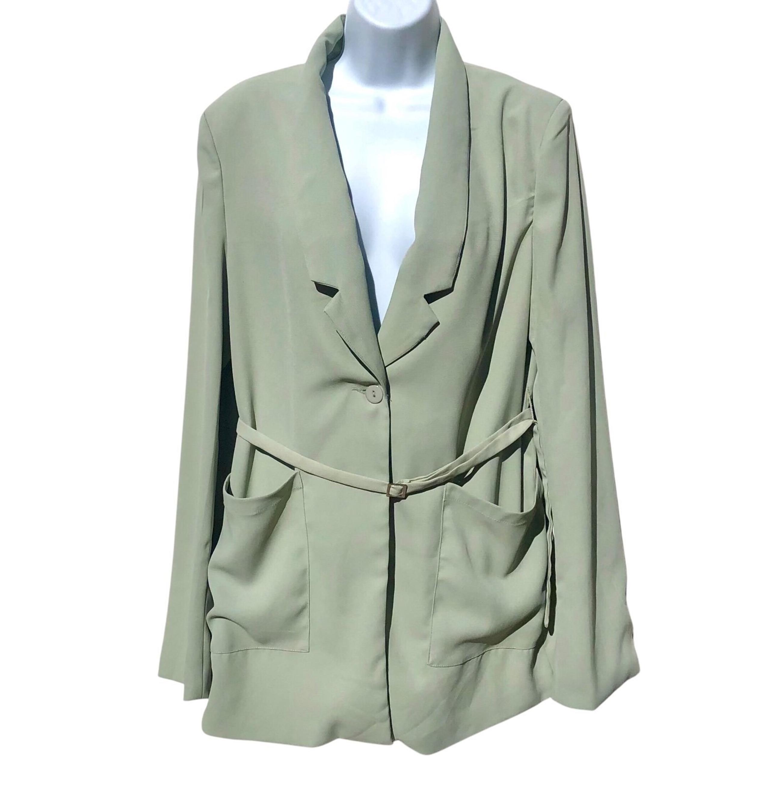 Women’s Light Green Coat, M
