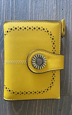 New Small Womens Wallet Leather Bifold Card Holder RFID Blocking with Zipper