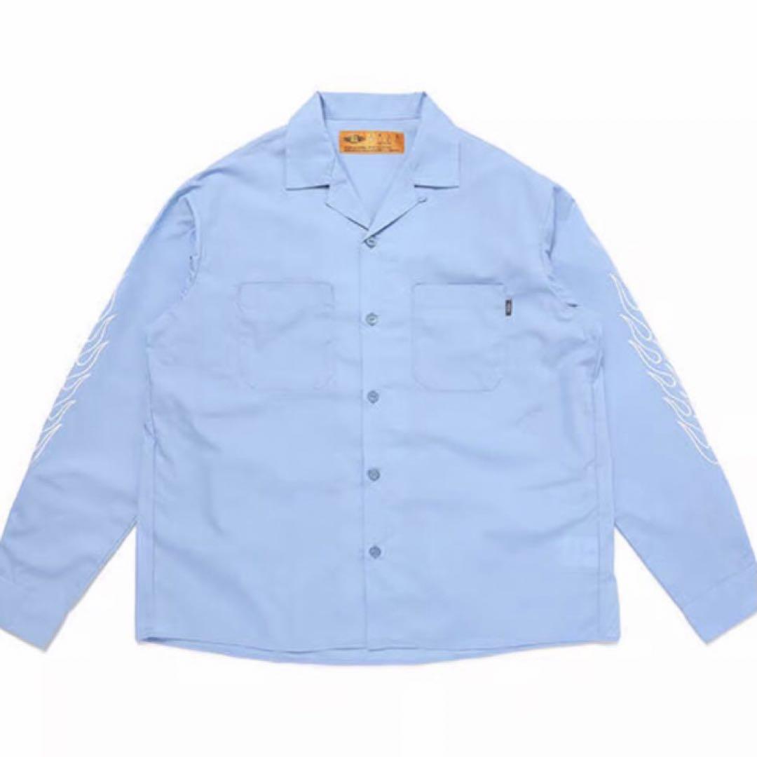 CHALLENGER WORK SHIRT Size S Light Blue