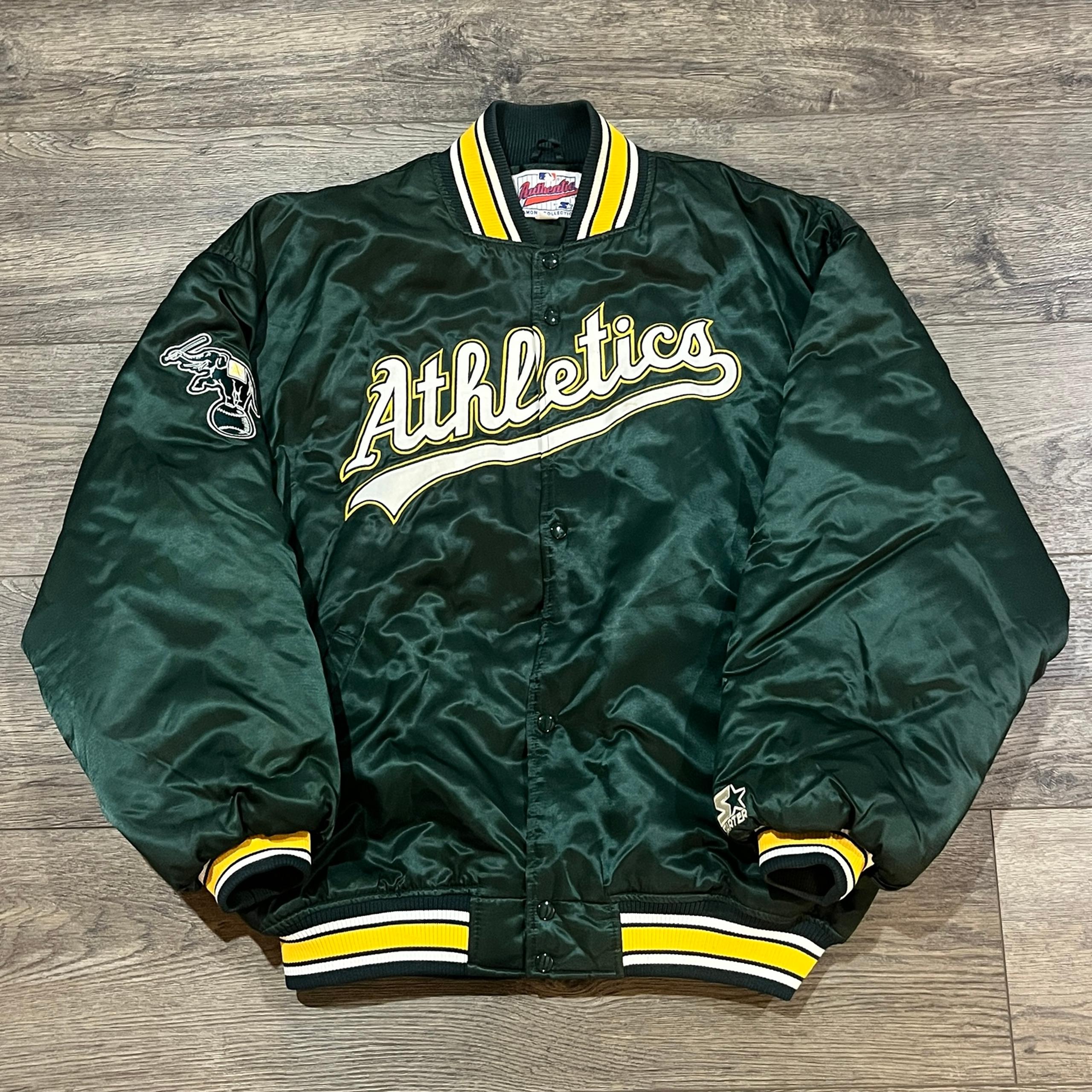 Vintage 1980s Oakland Athletics Starter Bomber Jacket Men’s Size XXL