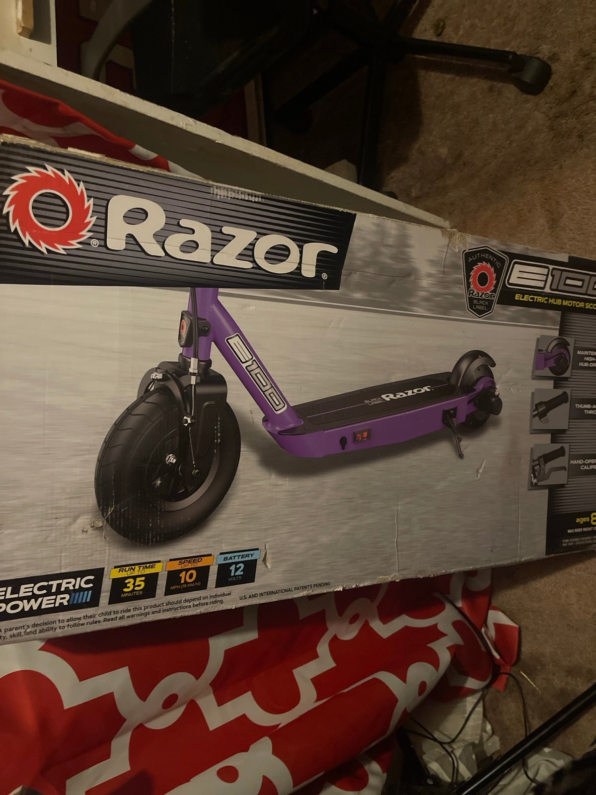E100 razor electric scooter
