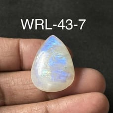 White Rainbow moonstone Pears Shape Cabochon-WRL-43-7