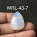 White Rainbow moonstone Pears Shape Cabochon-WRL-43-7