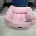 Pink dog bed