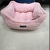 Pink dog bed