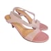 Gianvito Rossi Metropolis Pink Heels Open Toe PVC - Size 11 - RARE