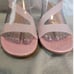 Gianvito Rossi Metropolis Pink Heels Open Toe PVC - Size 11 - RARE