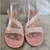 Gianvito Rossi Metropolis Pink Heels Open Toe PVC - Size 11 - RARE