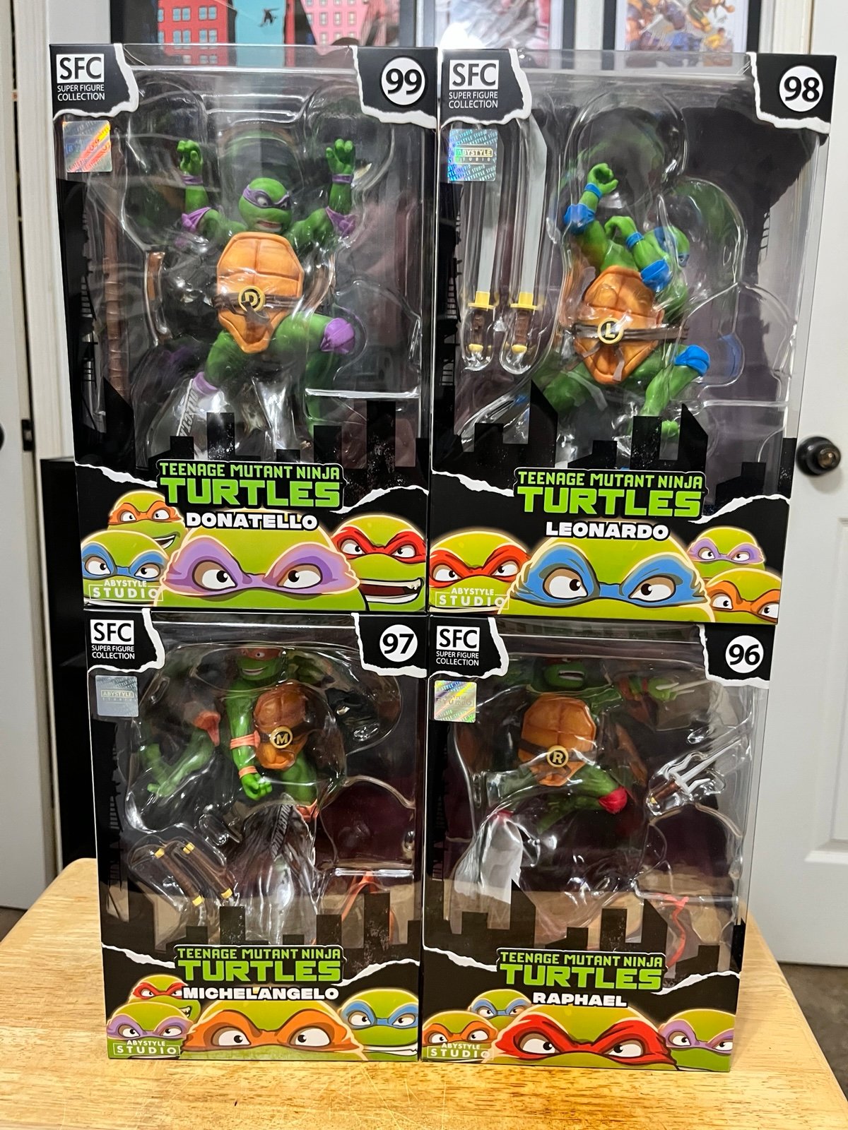 Teenage Mutant Ninja Turtles Abystyle SFC 96 97 98 99 (set of 4)