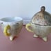 Vintage Kenmar Monkey Cream and Sugar set Florida souvenir from the 60’s