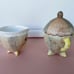 Vintage Kenmar Monkey Cream and Sugar set Florida souvenir from the 60’s