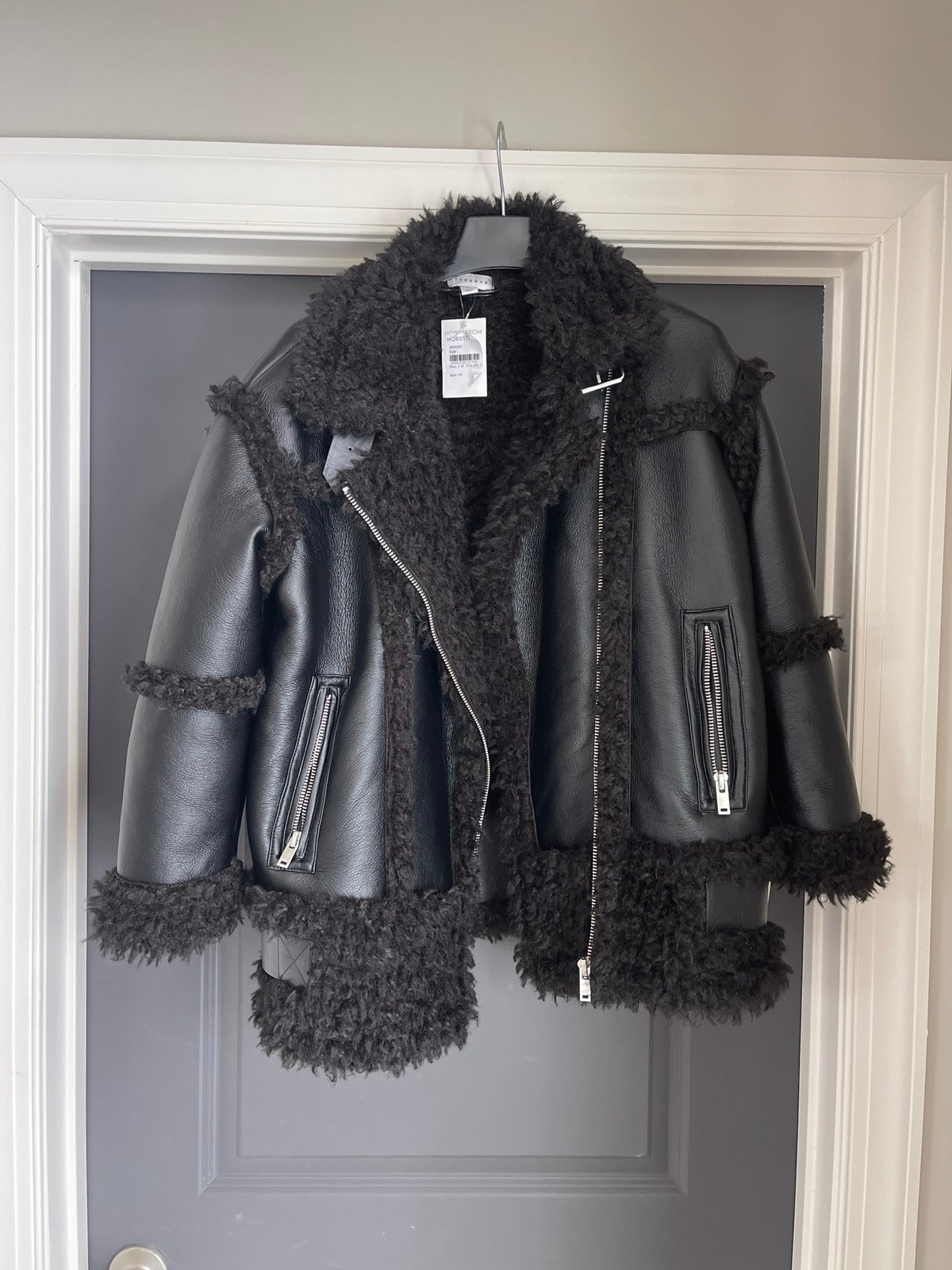 Beautiful size 6 US black top shop jacket. Brand new with tags.