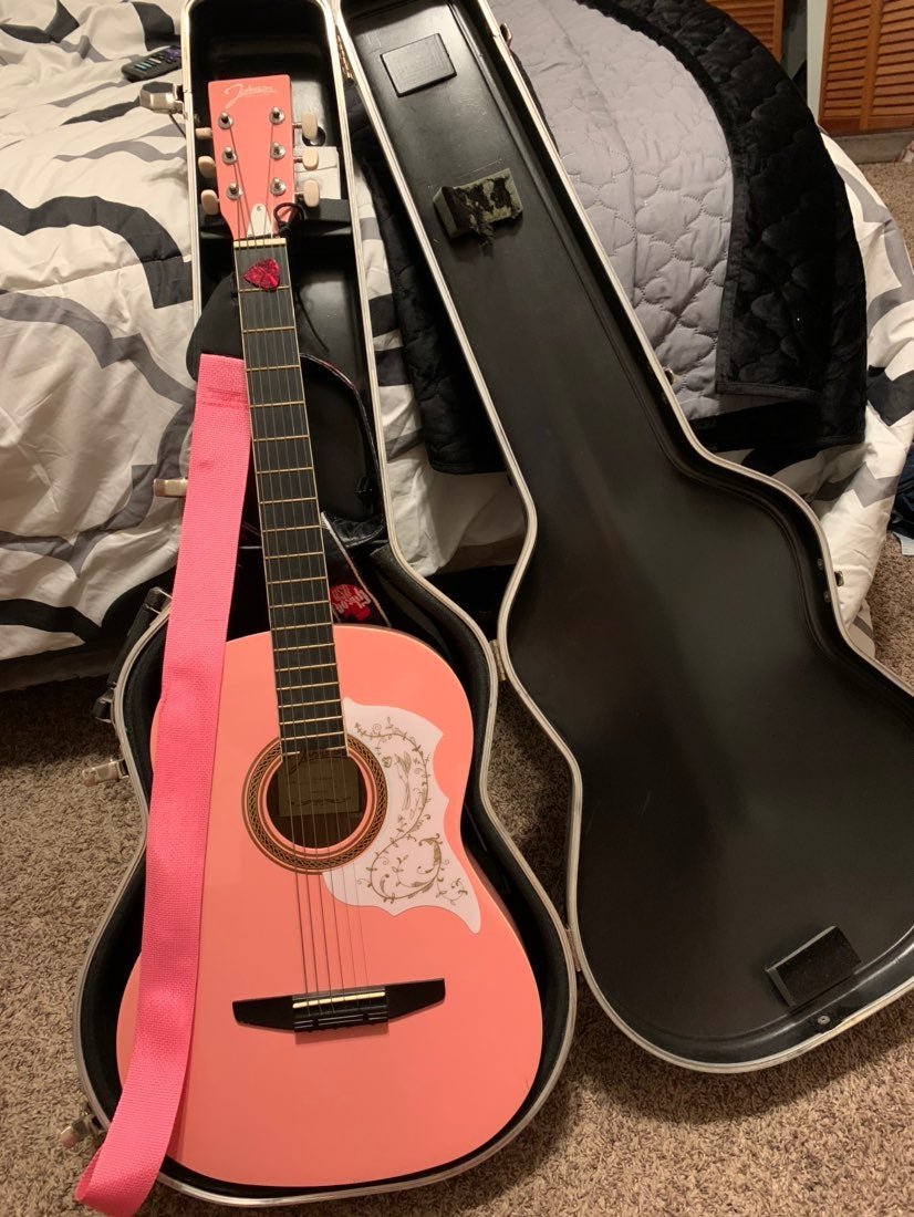Johnson guitar and case