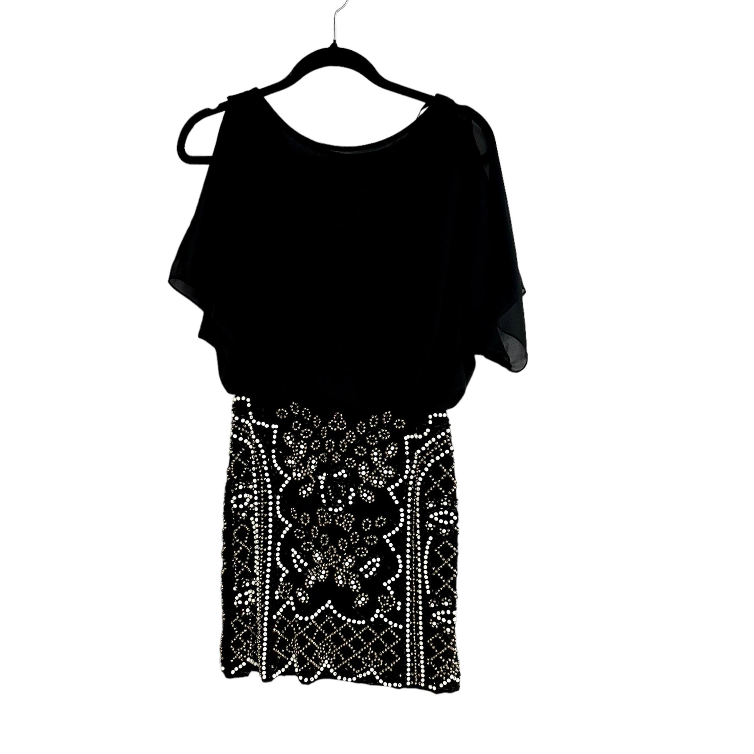 Xscape Beaded Skirt Mini Dress