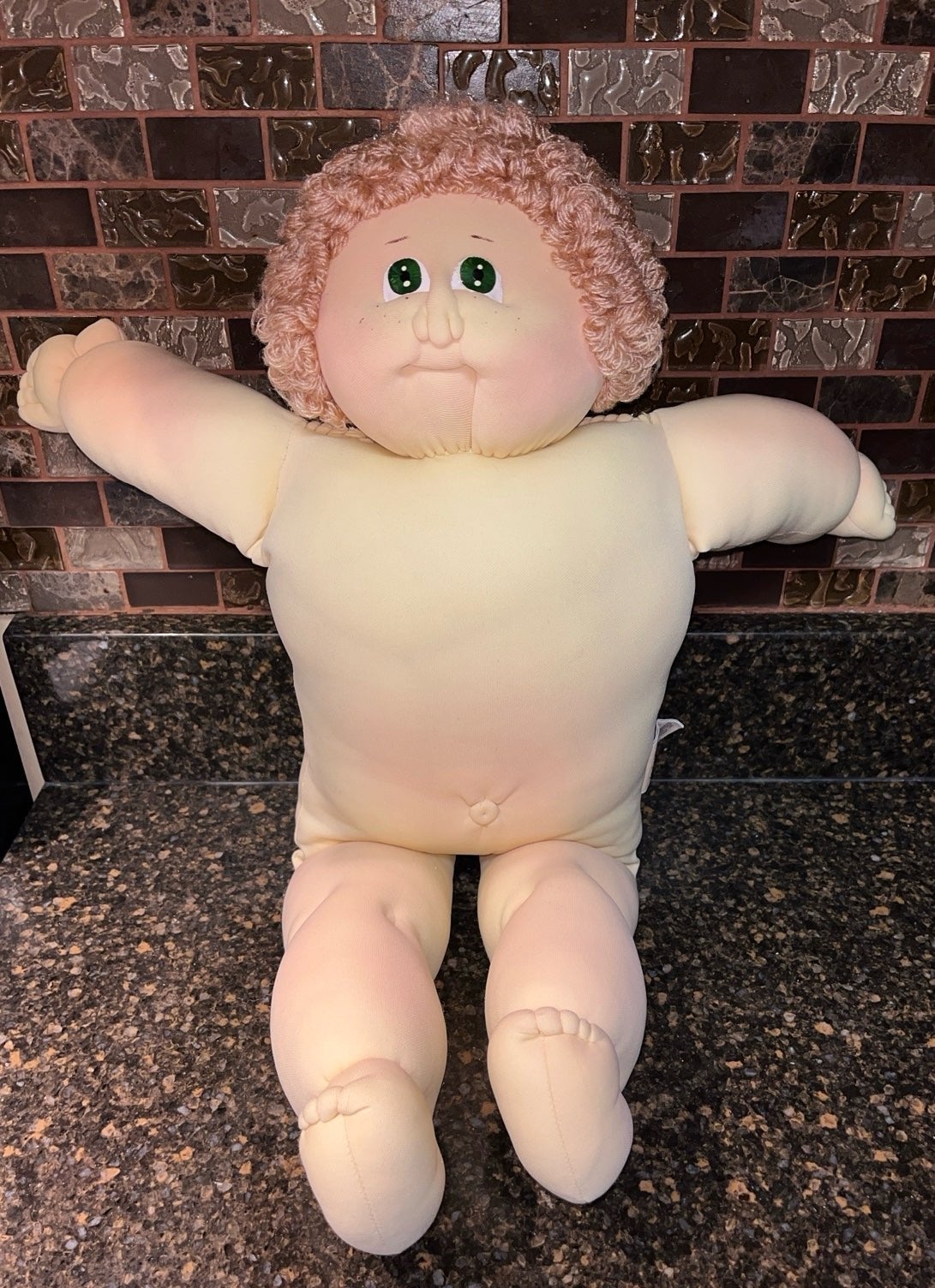 Little People Xavier Roberts Cabbage Patch Soft Sculpture Signed Edition 1983