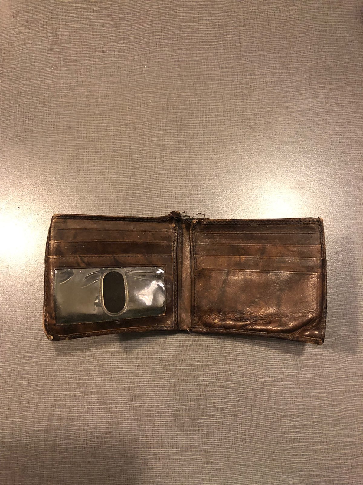 Vintage Genuine Leather Wallet (1950s)
