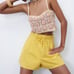 NWT Zara paperbag bermuda shorts