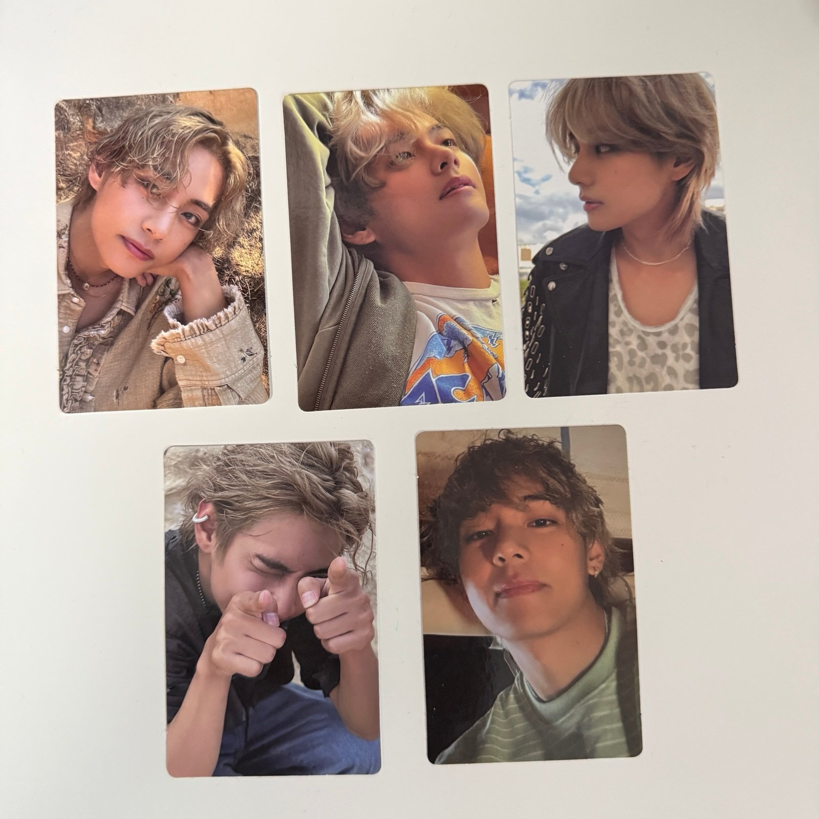 Official BTS V Layover photo cards