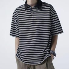 VICTIM BORDER POLO SHIRTS