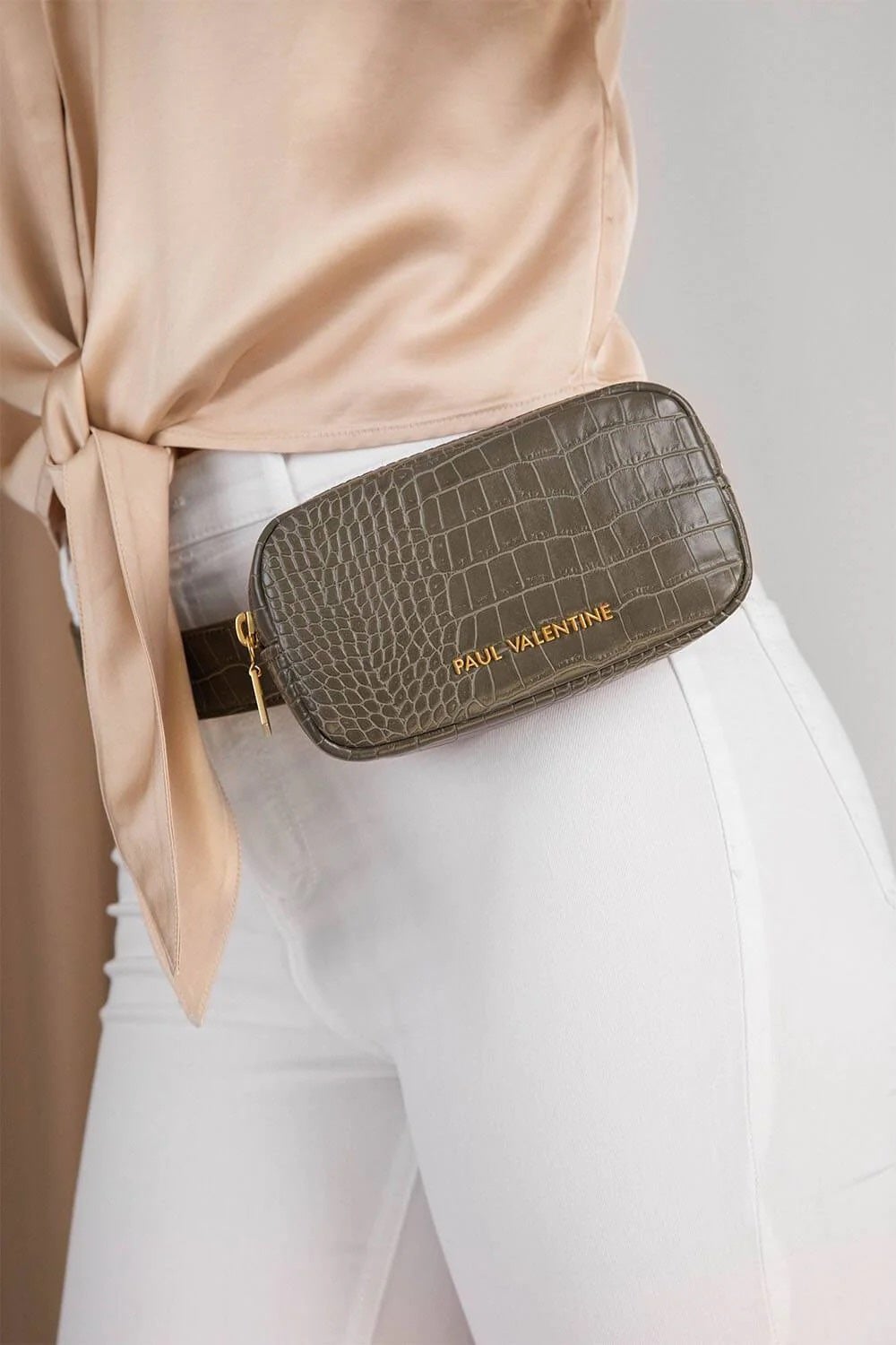 Paul Valentine Amber Beltbag Olive Croco