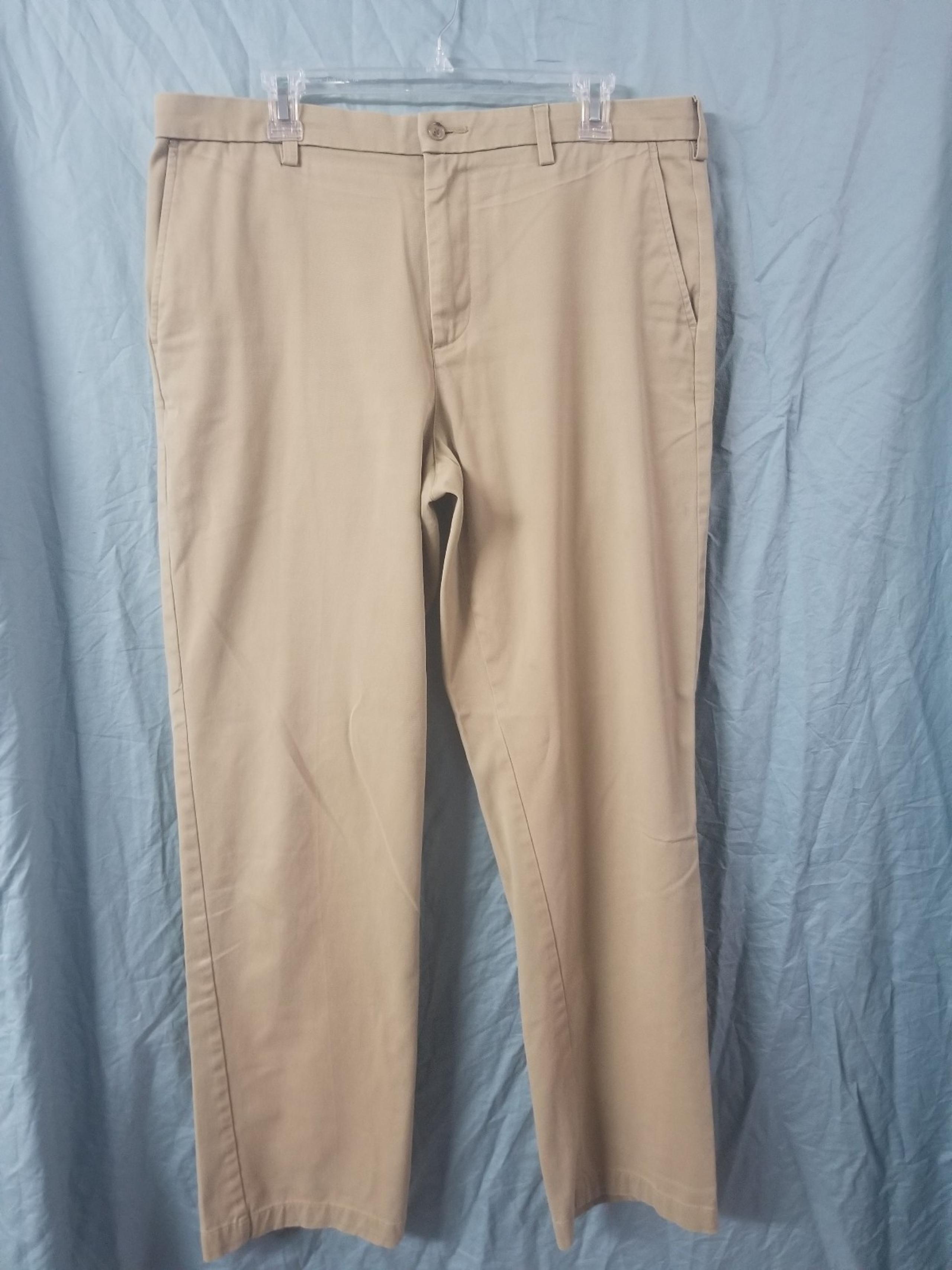 Mens CROFT & BARROW KHAKI Dress Pants Size 36x34