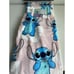 Disney Stitch Plush Soft Blanket Throw 50X70” Pink Hibiscus Flower All Over NEW