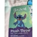 Disney Stitch Plush Soft Blanket Throw 50X70” Pink Hibiscus Flower All Over NEW