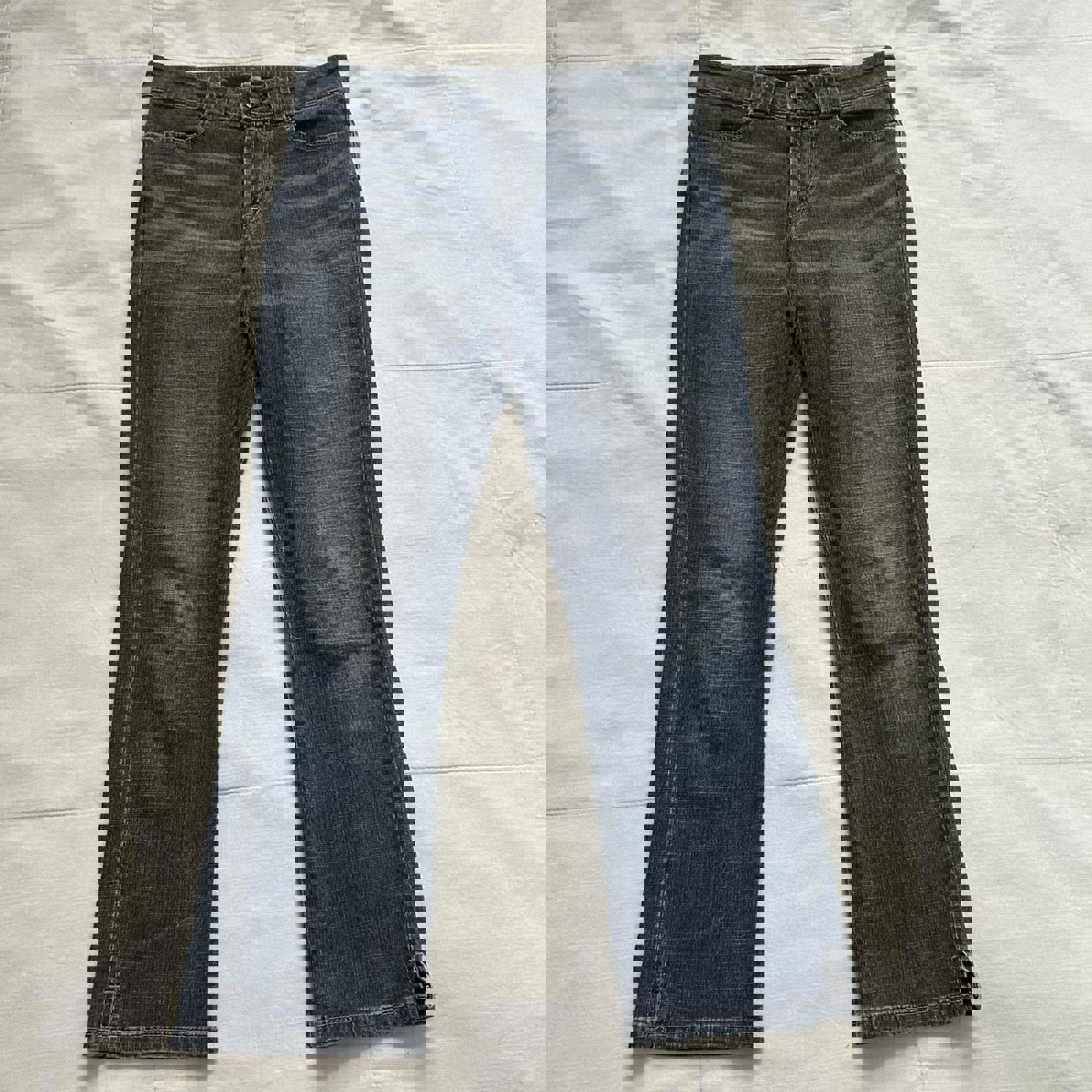 Marithe Francois Girbaud le Jean medium wash mid rise capri denim jeans Sz small