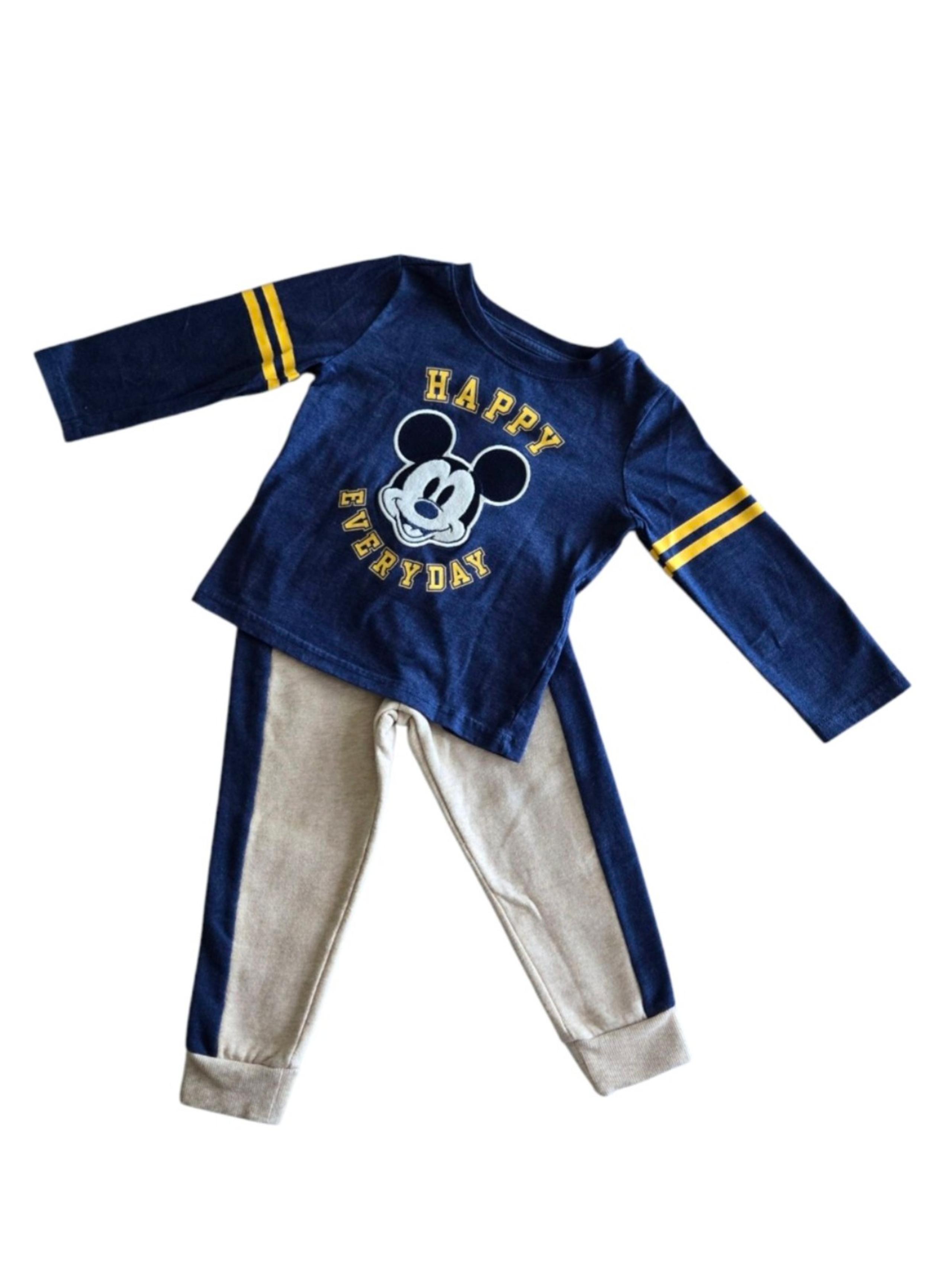 Disney Junior Mickey Mouse Long Sleeve Happy Everyday and Sweats Set in Size 3T