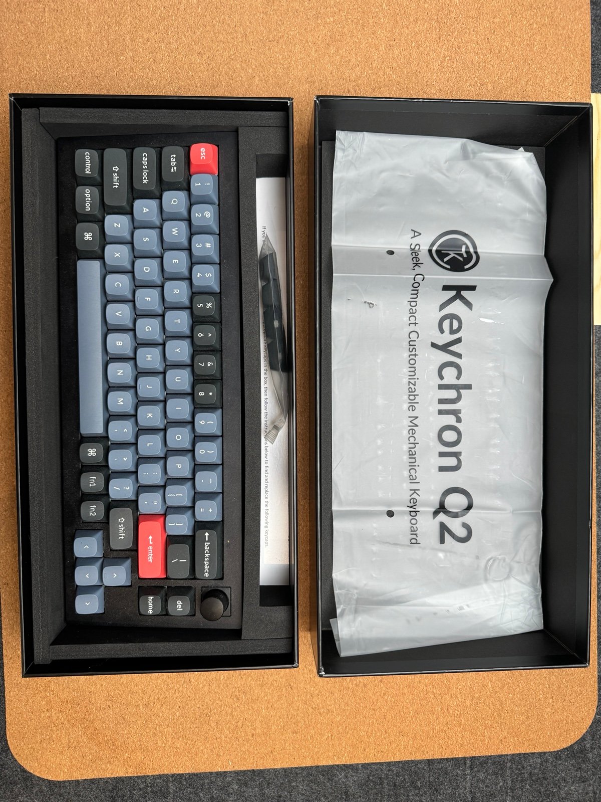 Keychron Q2 mechanical keyboard Gateron G Pro Red