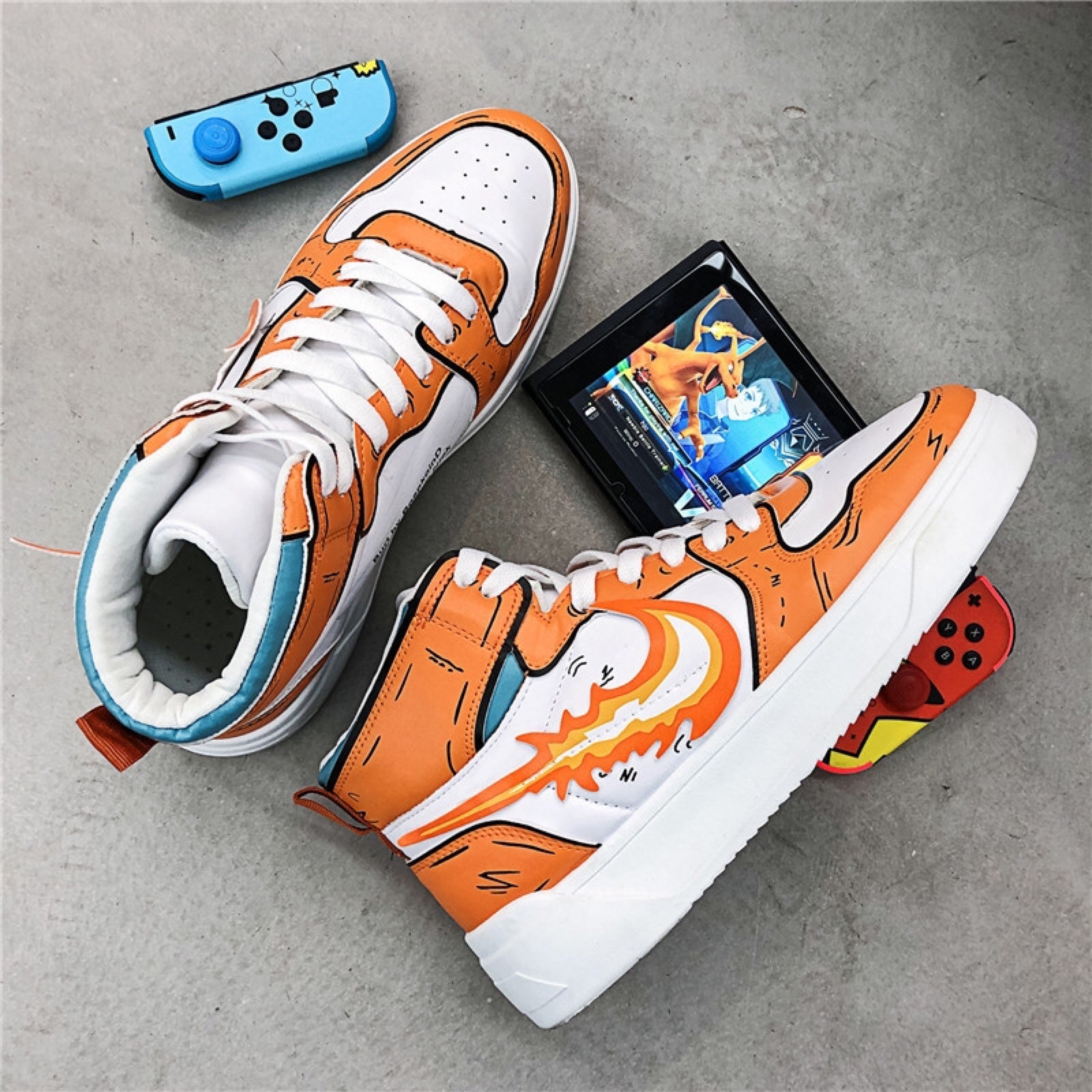 custom air force 1 anime shoes cosplay sneakers size 6Y
