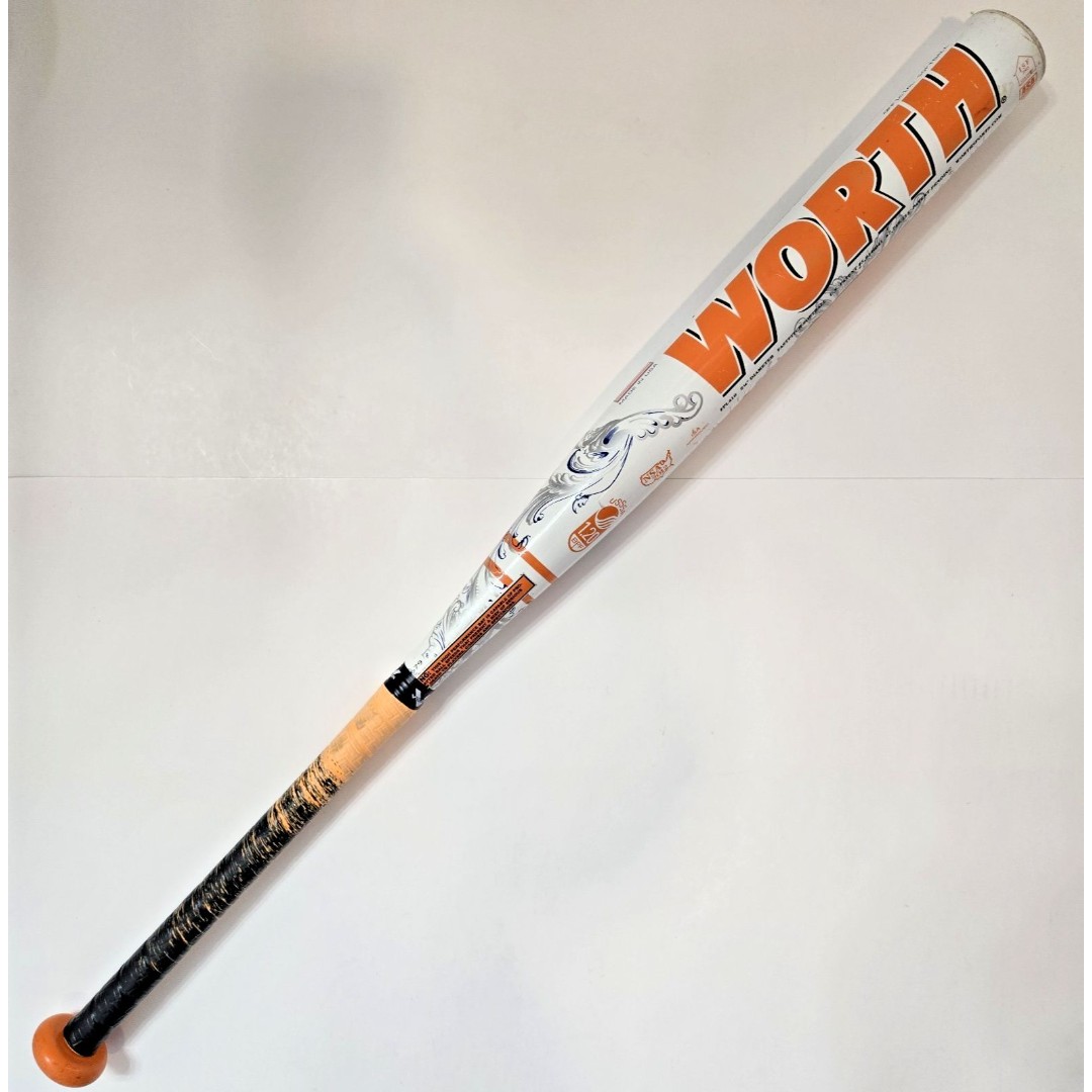 33 23 oz Worth 454 Legit Fast Pitch Softball Bat Orange White FPL410 USA