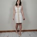 Lilly Pulitzer Bentley Shift Resort White Gold Embroidered Mini Dress Womens 0