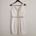 Lilly Pulitzer Bentley Shift Resort White Gold Embroidered Mini Dress Womens 0
